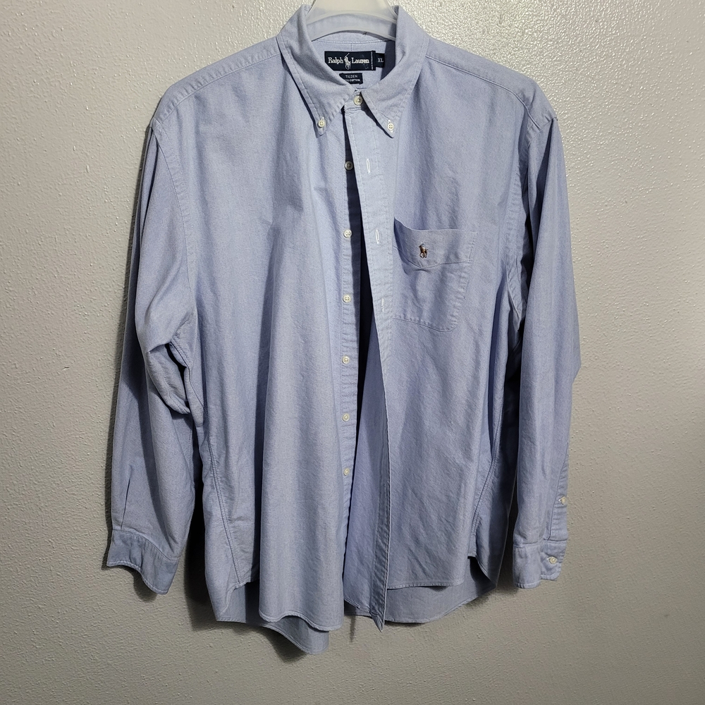 Ralph Lauren Men's Light Blue Tilden Casual Shirt